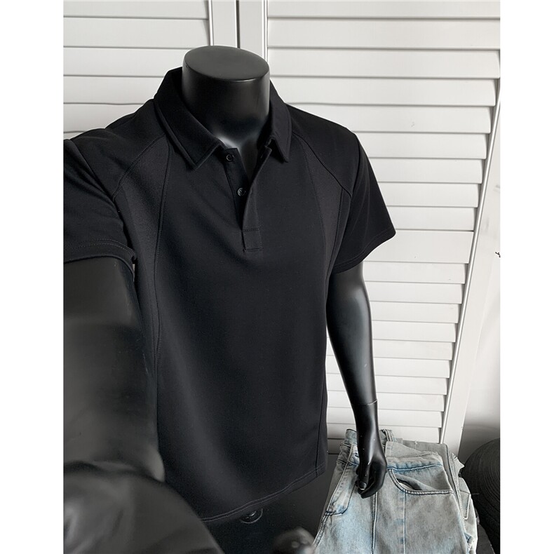 主推重磅POLO衫短袖翻领半袖上衣cleanfit正肩t恤衫H1093特P28，男装T恤，电商A341