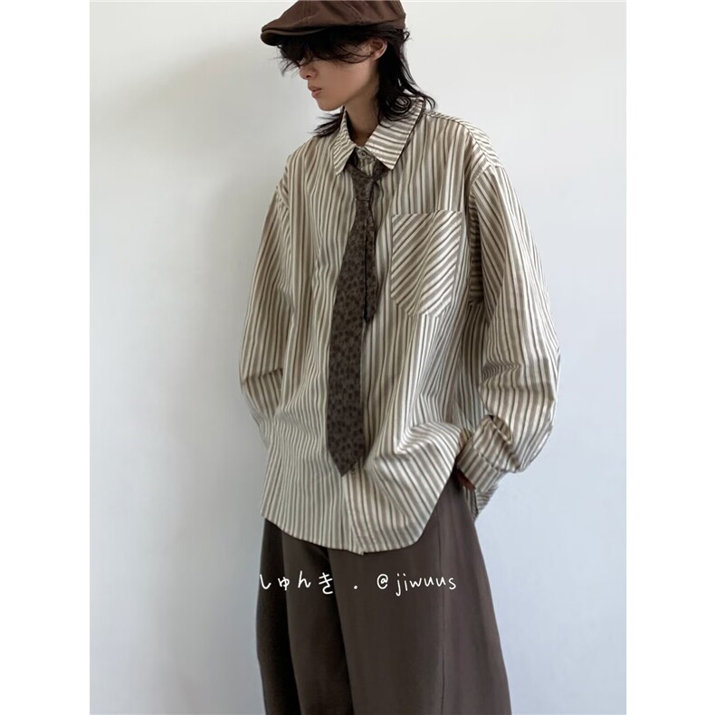 [006]衬衫男长袖新款休闲衣服潮流百搭高级感春秋A079-C236-P32,男装衬衫,电商A079