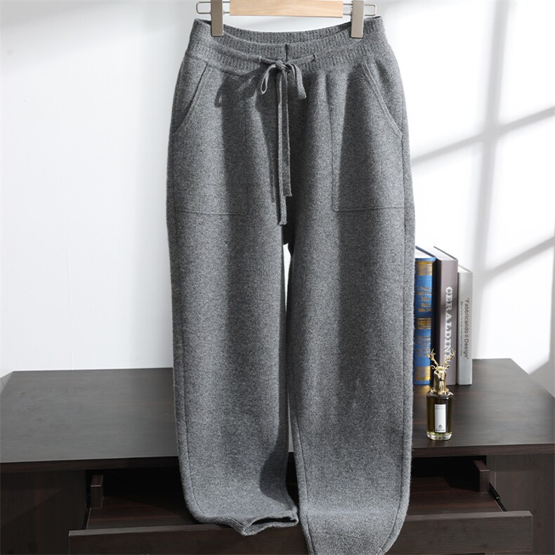 2025秋冬新款百搭四平加厚方兜束腿裤，男装休闲裤，澳坤羊绒