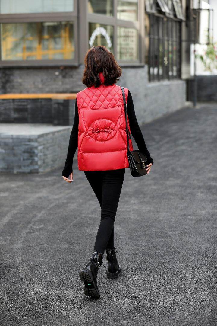 结 羽绒马甲 90白鸭绒，女装马甲，衣佳佰分