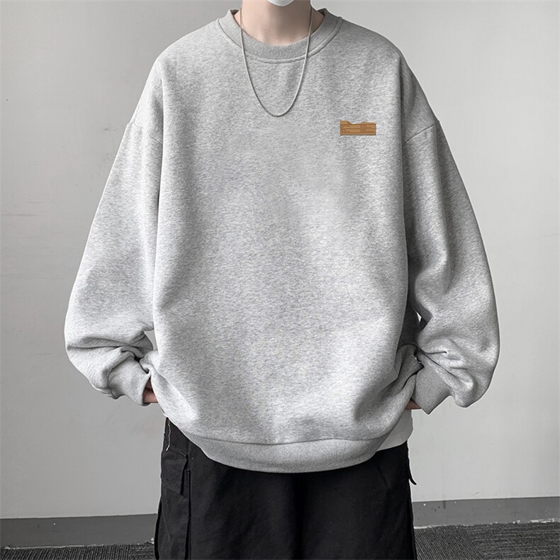S6293-P28秋季圆领卫衣男大码韩版宽松长袖外套,男装卫衣,电商A040