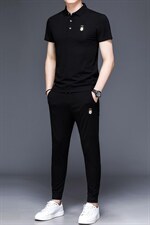 2023夏季新款男装短袖运动套装薄款青年男士休闲百搭两件套潮流,男装休闲套装,电商B212（原钱塘6029）