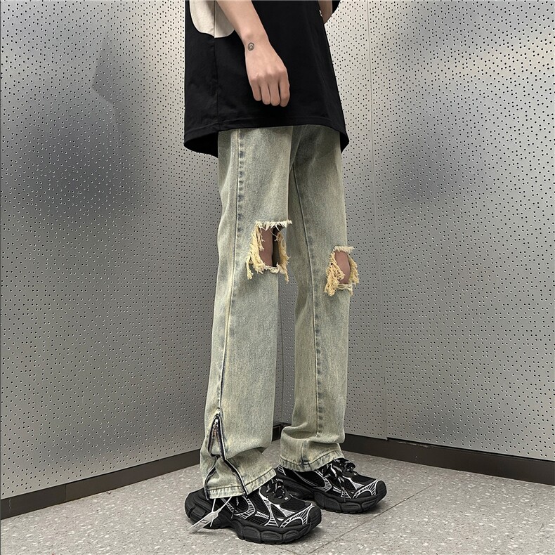 美式高街休闲牛仔裤个性小众休闲裤A061-JM1736-P65-控88,男装牛仔裤,电商A061-1