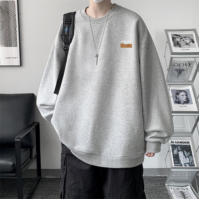 春季圆领卫衣男大码韩版宽松长袖外套S6350-P28,男装卫衣,电商A040