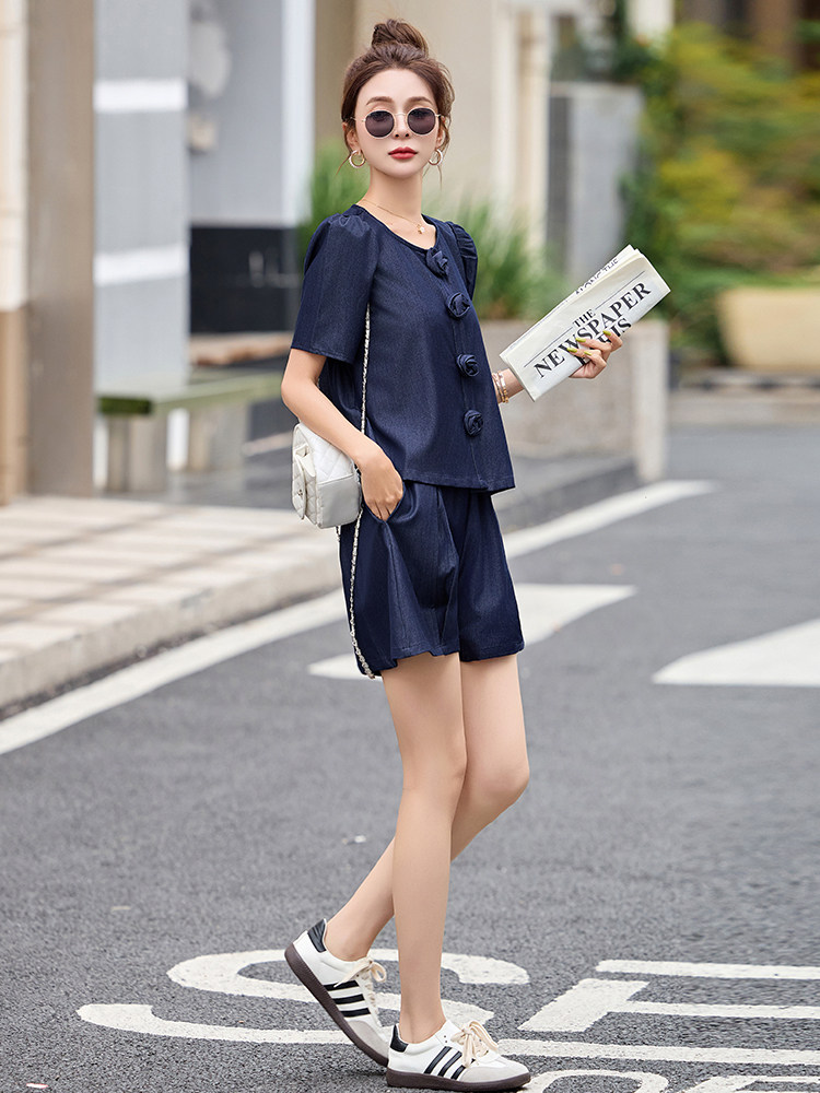 小香风套装裙女2025新款夏季穿搭一整套高级感两件套气质,女装套装/套裙,仟媚宠