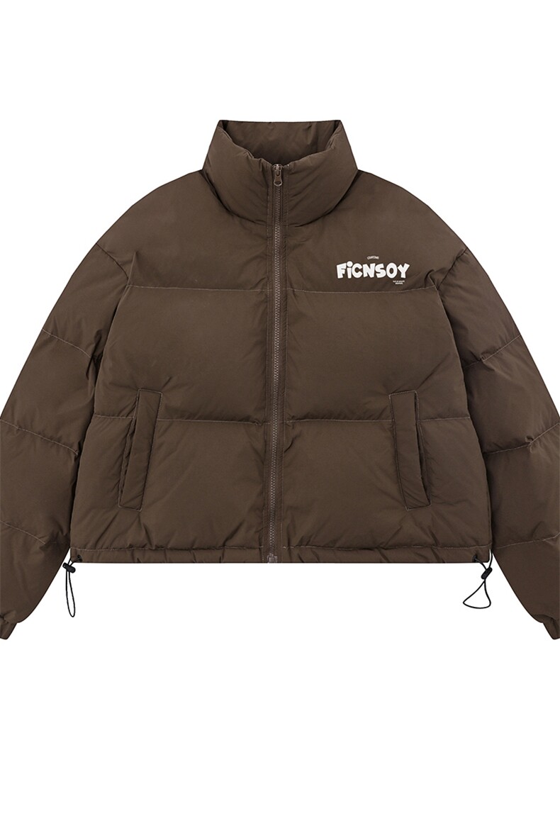 白底新款冬季时尚百搭宽松字母印花潮流棉服外套MY502P85控118,男装棉衣,电商A247-1
