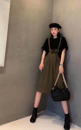 【现货】新款欧货假两件连衣裙，两色ML，女装连衣裙，AT(2F)