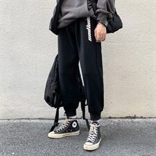 @冬季新款加绒卫裤束脚运动休闲裤C22/P50限价69，男装休闲裤，电商B350