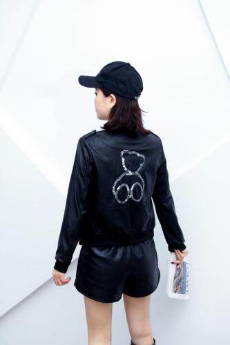 皮衣，女装皮衣，欧麦妮