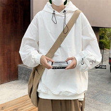 美式重磅抽绳连帽卫衣男春秋季oversize外套青少年潮牌WY110，男装卫衣，星座1116A-1（原606A）