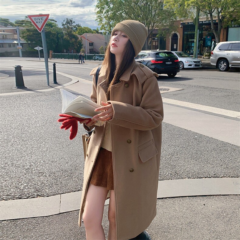 2023年冬季款毛呢外套（内胆90绒不可拆卸）B190-82512-P255-K386，女装毛呢外套，一九零