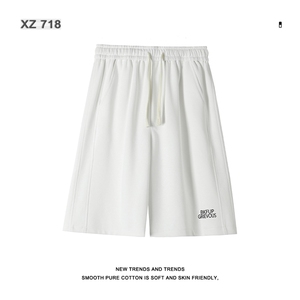 华棉垂顺休闲短裤夏季美式潮牌休闲百搭五分裤宽松  XD1713特批35图片