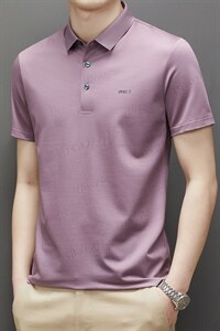 翻领短袖POLO衫男装2023夏季新款潮流时尚POLO打底衫上衣男装潮图片