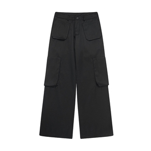 白底 多口袋工装裤休闲裤长裤直筒裤A014-DY25206-P70控98图片