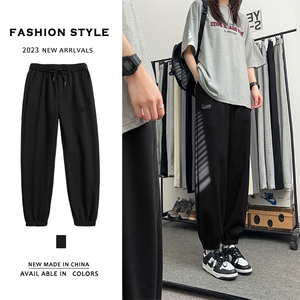 2023对镜自拍风抗皱百搭港风休闲卫裤WK606-1特批25-加绒特批30