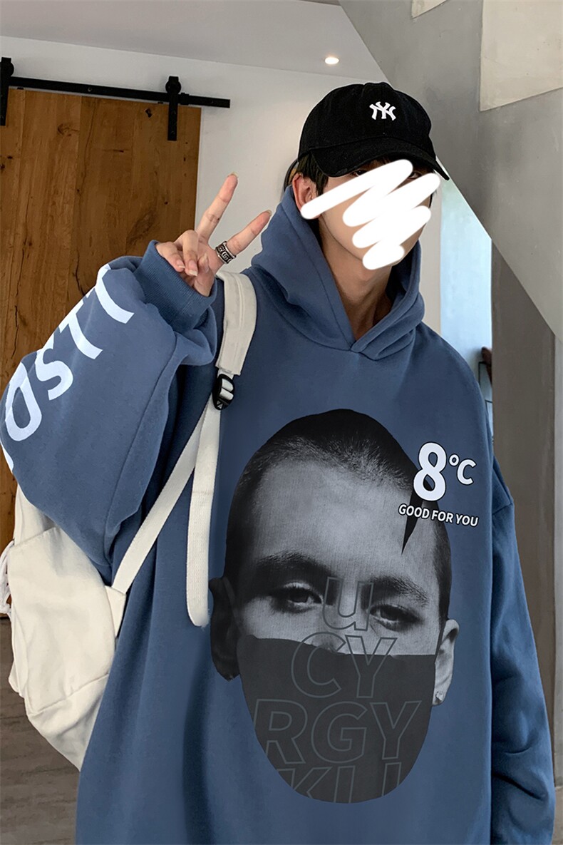 oversize潮牌男装连帽卫衣情侣外套潮帽衫XZ514-2-W8821-P43,女装短外套,星座514-2(原B239)