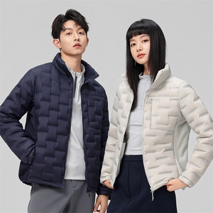 新款90绒子轻薄情侣装羽绒服秋冬男女款立领轻薄羽绒服外套图片