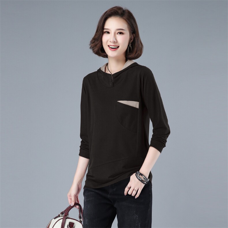 时尚潮流女装卫衣秋季新款宽松显瘦长袖上衣3507款,女装卫衣/绒衫,秋牧寒烟