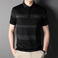 夏季新款男士翻领短袖t恤中年有领男装上衣服休闲POLO衫,男装T恤,电商B212（原钱塘6029）