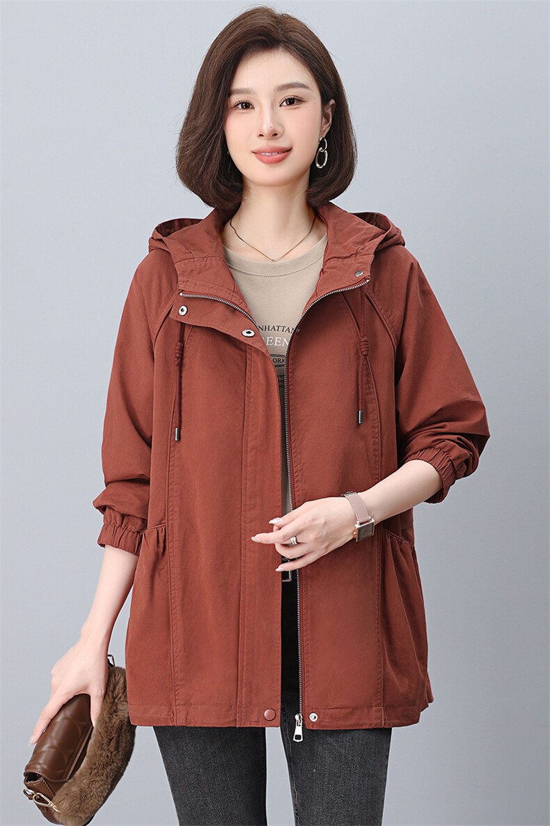 时尚保暖加绒派克服女宽松显瘦外套冬季新款韩版百搭长袖上衣,女装派克服,韩派