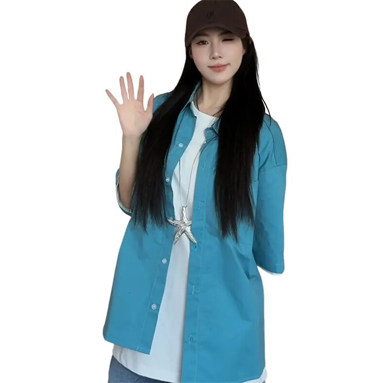 彩色短袖衬衫男女xh129-特p35,男装T恤,电商B367