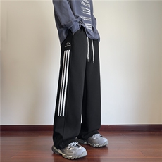 春季新款美式潮流运动三条杠宽松百搭卫裤B315-K158-特p40控78，男装休闲裤，电商B315