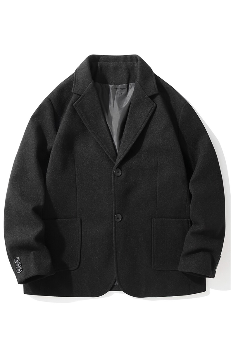 N6169/P95加棉P105冬季新开叉呢料毛呢西服男宽松外套上衣呢大衣,男装西服,电商A141