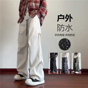 2025秋季新款潮流户外褶皱垂感宽松冲锋裤B315-K24271-特p30控58图片