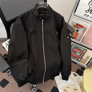 美式街头简约工装春季男士休闲百搭飞行员夹克外套潮W6339-P66图片
