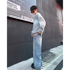 高质量纯貂毛厚款2024新款针织衫MY01-P58，男装针织衫/毛衣，星座1109-3