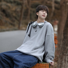 cityboy！秋冬季半高领毛衣男士加绒加厚线衣男针织衫男MY00-P42，男装针织衫/毛衣，电商B367