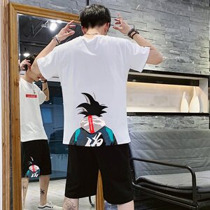 现货 爆款悟空短袖套装五分裤 6667套装,男装套装,星座308B-2