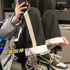 冬季加绒加厚裤子百搭潮流运动裤休闲裤卫裤K5223JB315P55控68，男装休闲裤，电商B315