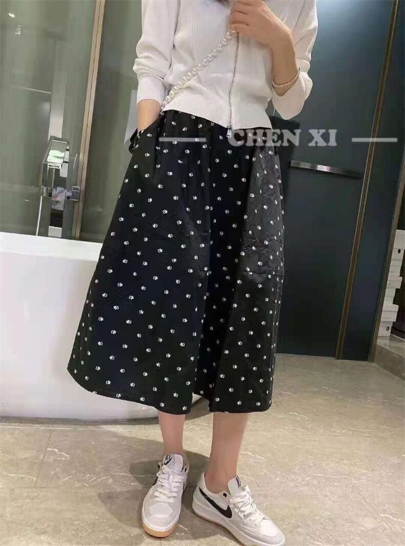 夏季花半裙，女装半身裙，曼希野