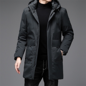 男士可脱卸帽羽绒服中长款加厚男装冬季休闲外套DFLDY1002-P300图片