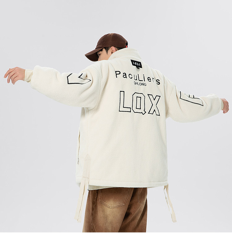 2025冬季男士羊羔绒棉袄加厚高级感冬装棉服潮流面包服MY887-P115,男装棉衣,电商A062