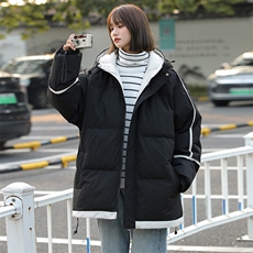 现货抖音得物品质拼接撞色三防加厚羽绒棉衣外套连帽棉服LL3096，男装棉衣，电商A486