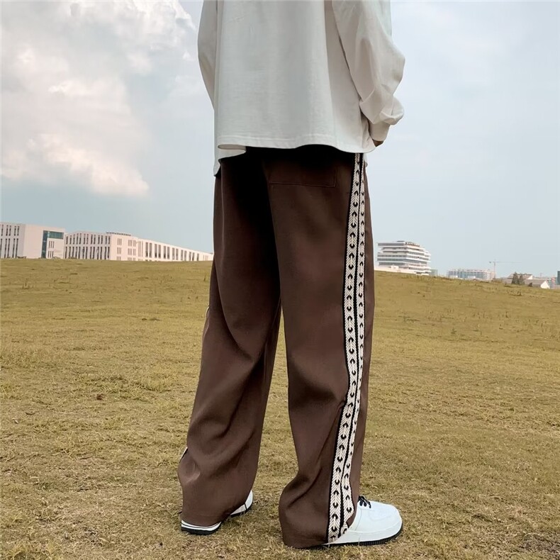 男秋季新款港风休闲裤垂感织带K1975P35,男装休闲裤,星座1116-2
