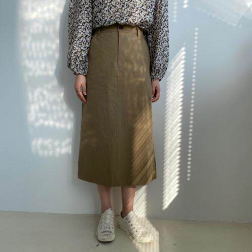 后腰松紧半裙，女装半身裙，土布鱼