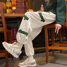特P35控68秋季港风潮牌毛巾绣束脚裤休闲卫裤K2206，男装休闲裤，电商B370