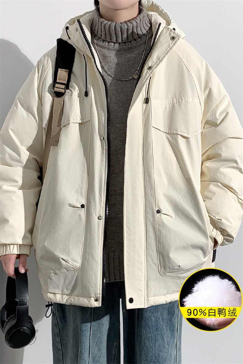 2023冬上新加绒加厚羽绒服潮牌冲锋衣外套男女8313-P220控价318,男装羽绒服,电商A441-1