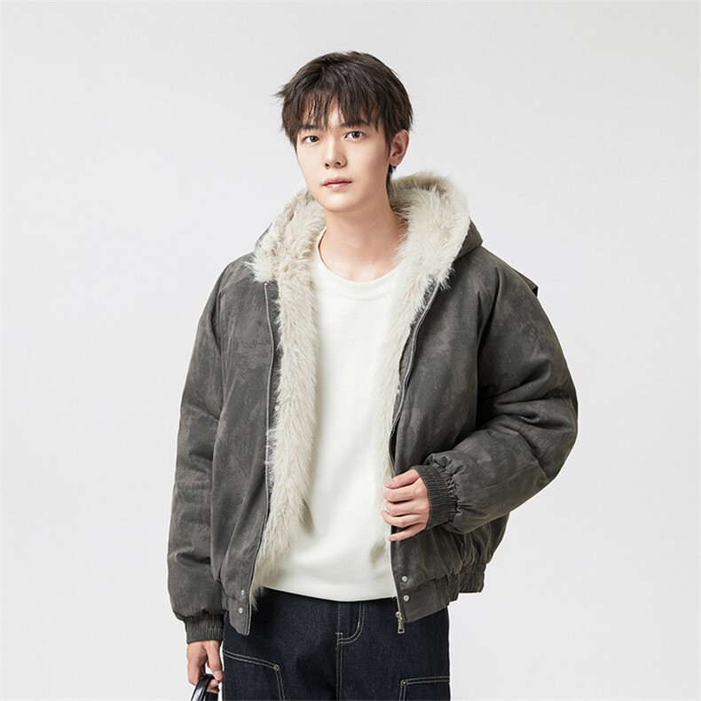 网图慎用座山雕毛领棉衣男女高街冬季外套美式潮A266-MY2531-P85,男装棉衣,电商A266