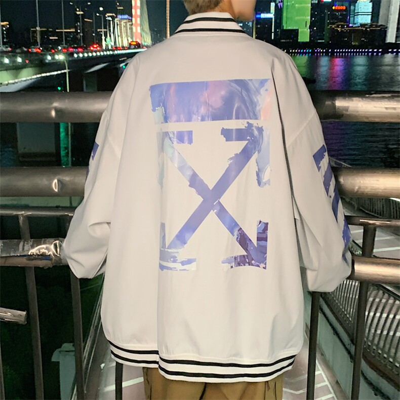 主推！2023春季新款男士潮牌棒球服休闲宽松夹克外套JK509P68图片