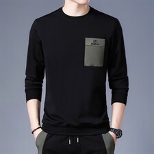 春季新款男士印花卫衣潮宽松圆领长袖卫衣男装休闲时尚打底衫上衣，男装卫衣，电商B212（原钱塘6029）