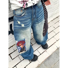 P40网络图N7027蓝色S-3XL，男装牛仔裤，星座506A
