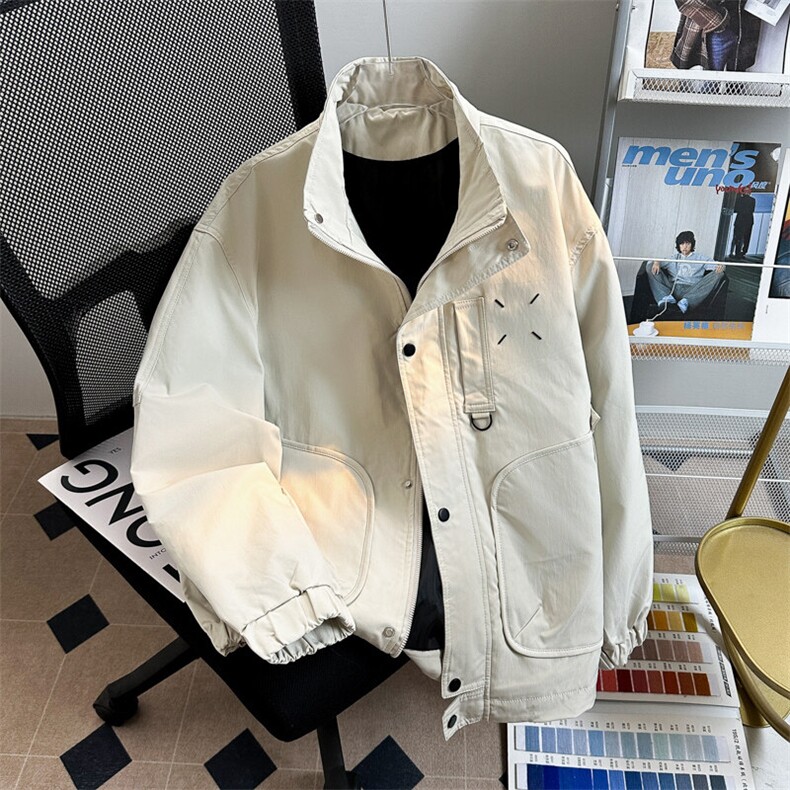 JK3038-p75-限价108现货户外冲锋衣秋季防风运动登山大码美式外套图片