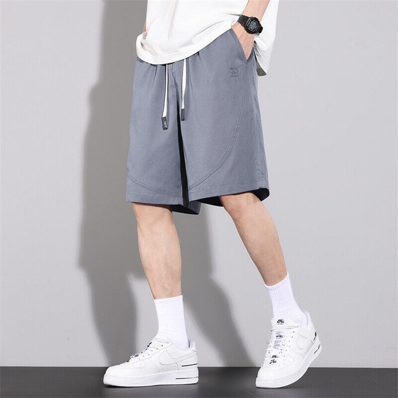 2025新款莱赛尔天丝休闲短裤男夏薄款宽松凉感五分裤DK2505-P35,男装牛仔裤,星座610（原A335）
