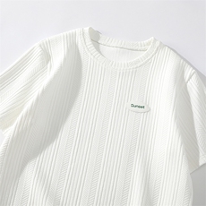 7XL-M平铺垂感短袖T恤男2023夏季新款oversize肌理感胖子大码体恤，男装T恤，钱塘717(原712)