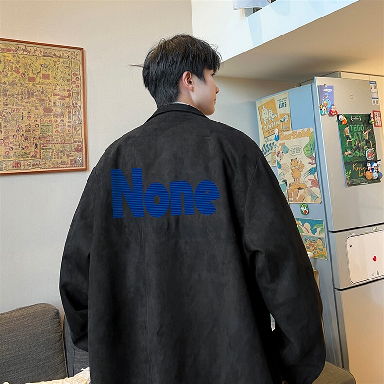麂皮绒夹克男大码立领褂子外套JK85424-P68加绒款-P78,男装夹克,电商A040