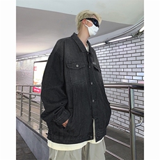 春秋新款潮牌夹克男复古街头宽松情侣百搭休闲外套，男装夹克，星座716-2